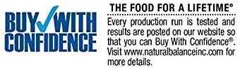 Natural Balance Fat Dogs Low Calorie Dry Dog Food, Chicken Meal, Salmon Meal, Garbanzo Beans, Peas & Oatmeal, 15 Pounds (Packaging May Vary)