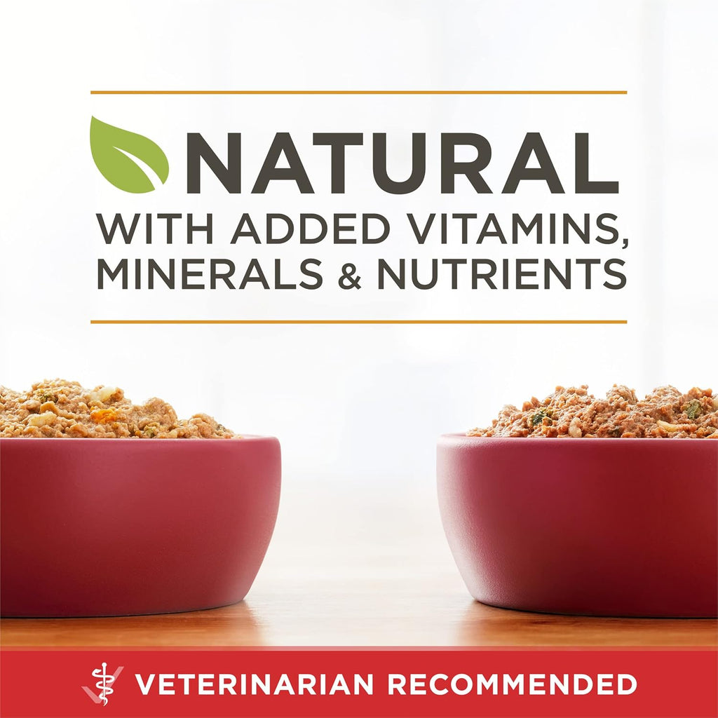 Purina ONE Wet Dog Food Variety Pack, Classic Ground, (6) 13 oz Cans | Two ground entrees, Chicken & Brown Rice and Beef & Brown Rice, with complete and balanced adult nutrition and no fillers
