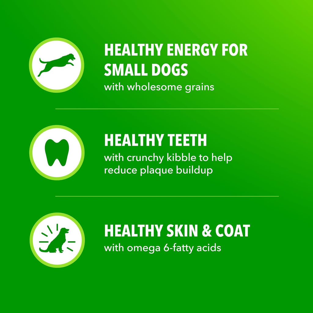 IAMS Proactive Health Dry Dog Food for Small Breeds, Adult Dog Food Dry Recipe, 7 lb. Bag