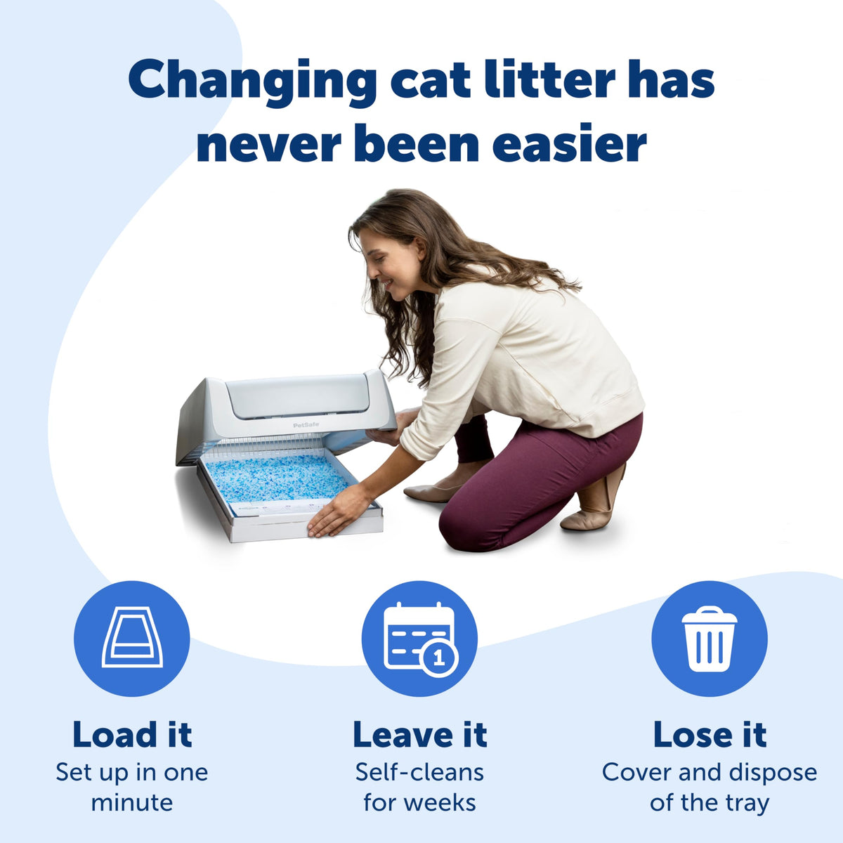 PetSafe ScoopFree Crystal Litter Box Tray Refill with Lavender Crystals,