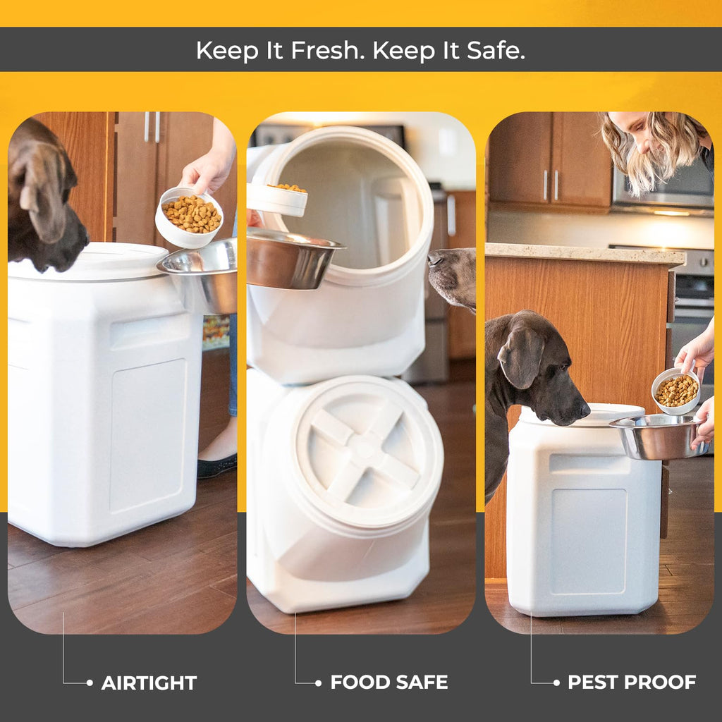 Vittles Vault Airtight Pet Food Storage Container, Fits up to 15lbs