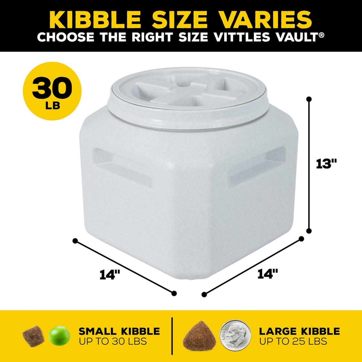 Vittles Vault Airtight Pet Food Storage Container, Fits up to 15lbs