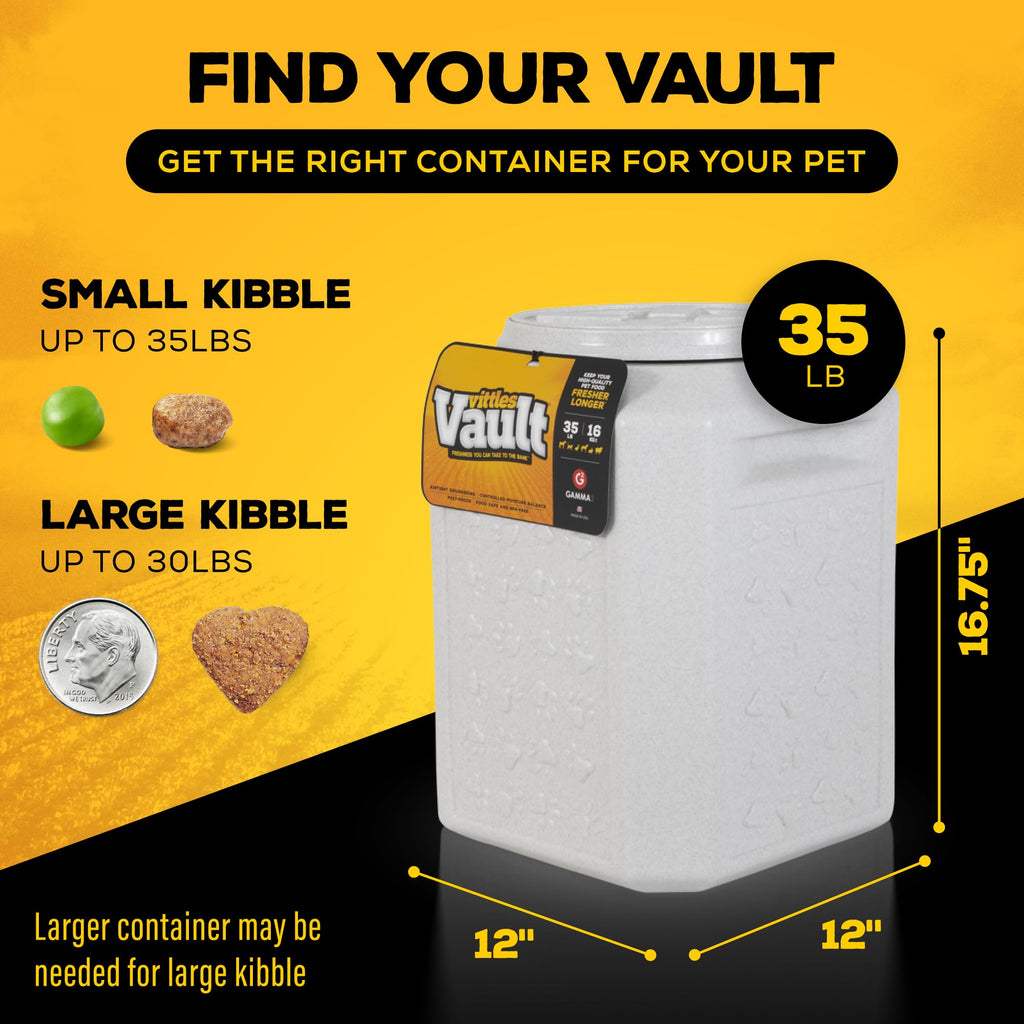 Vittles Vault Airtight Pet Food Storage Container, Fits up to 15lbs