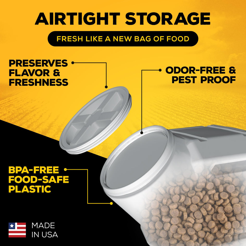 Vittles Vault Airtight Pet Food Storage Container, Fits up to 15lbs