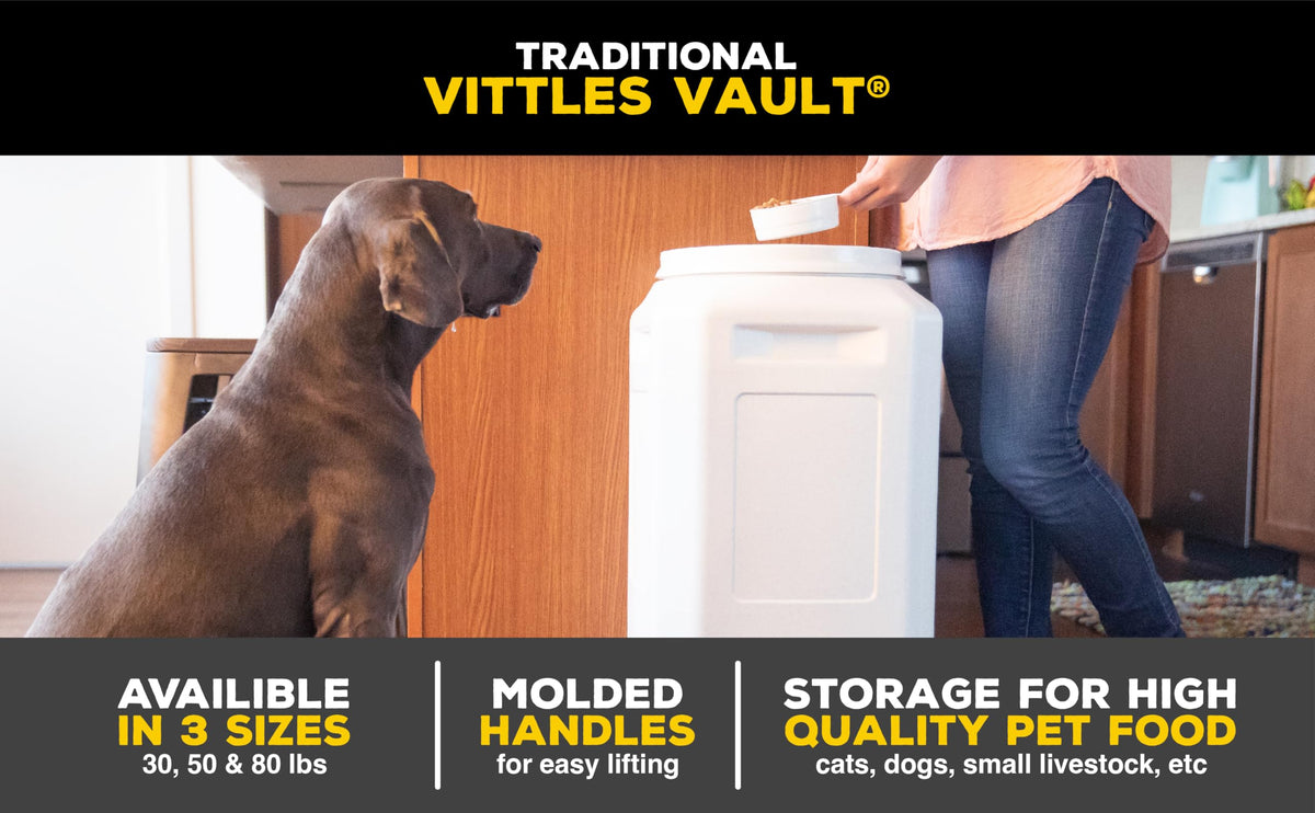 Vittles Vault Airtight Pet Food Storage Container, Fits up to 15lbs