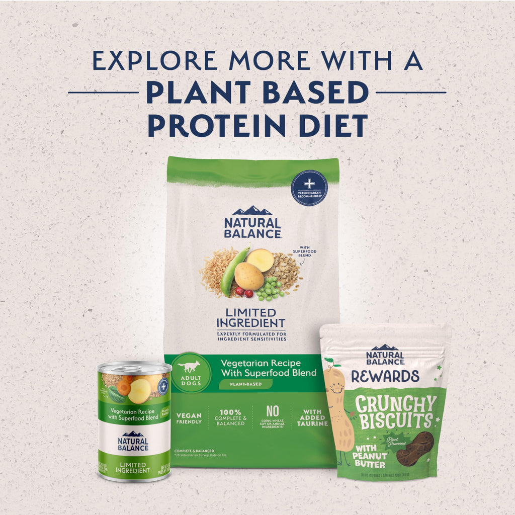 Natural Balance Limited Ingredient Vegetarian Recipe | Adult Dry Dog Food | Vegan | 14-lb. Bag