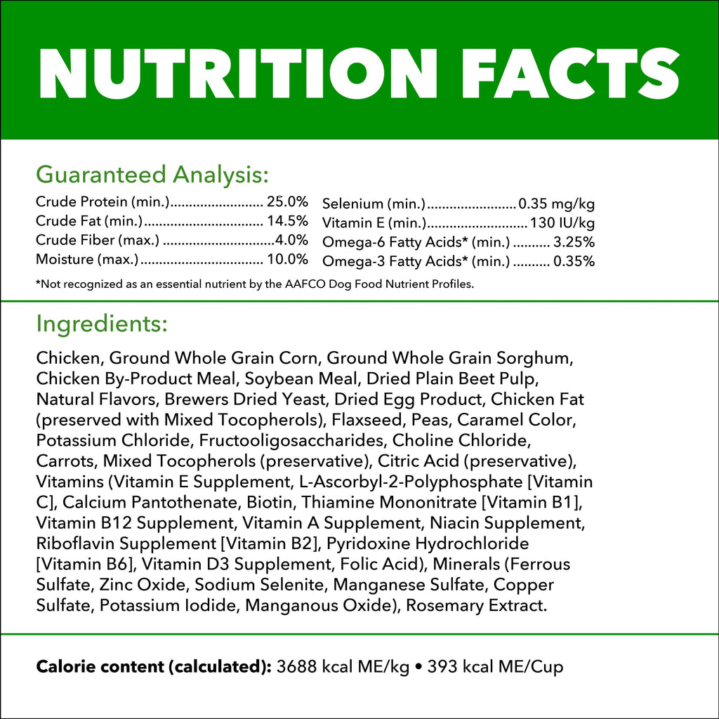 IAMS Proactive Health Adult Minichunks Dry Dog Food, Chicken, 30 lb | Real chicken #1 ingredient, no fillers, natural fiber & prebiotics, Omega-6 fatty acids, antioxidants for immune support