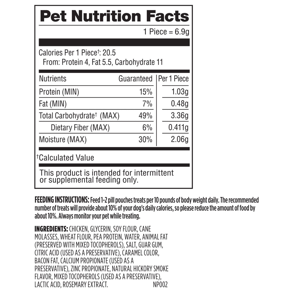 Milk-Bone Pill Pouches Dog Treats With Real Chicken, 25 Count Bags (Pack of 5; 125 Total Treats)