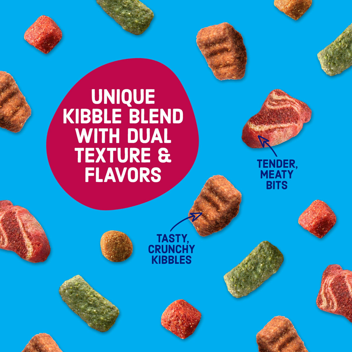 Kibbles 'n Bits Bistro Dry Dog Food, Oven Roasted Beef Flavor, 45 lb. Bag