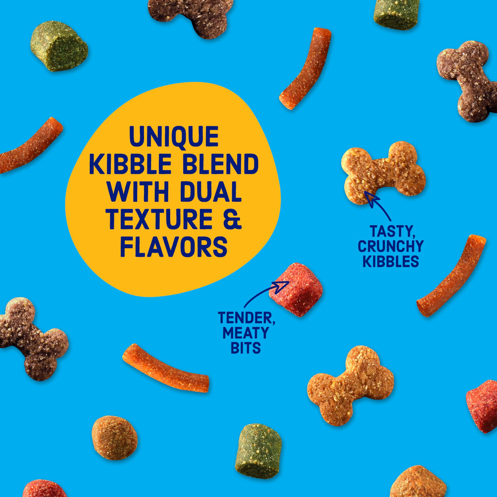 Kibbles 'n Bits Original Dry Dog Food, Savory Beef & Chicken Flavors for Adult Dogs, 45 lb. Bag