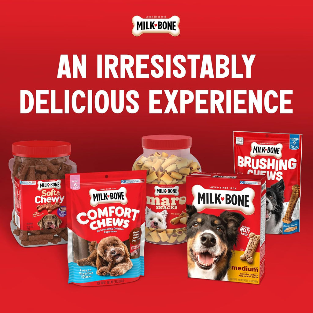Milk-Bone Soft & Chewy Dog Treats, Made with Real Bacon, 10 Pouches