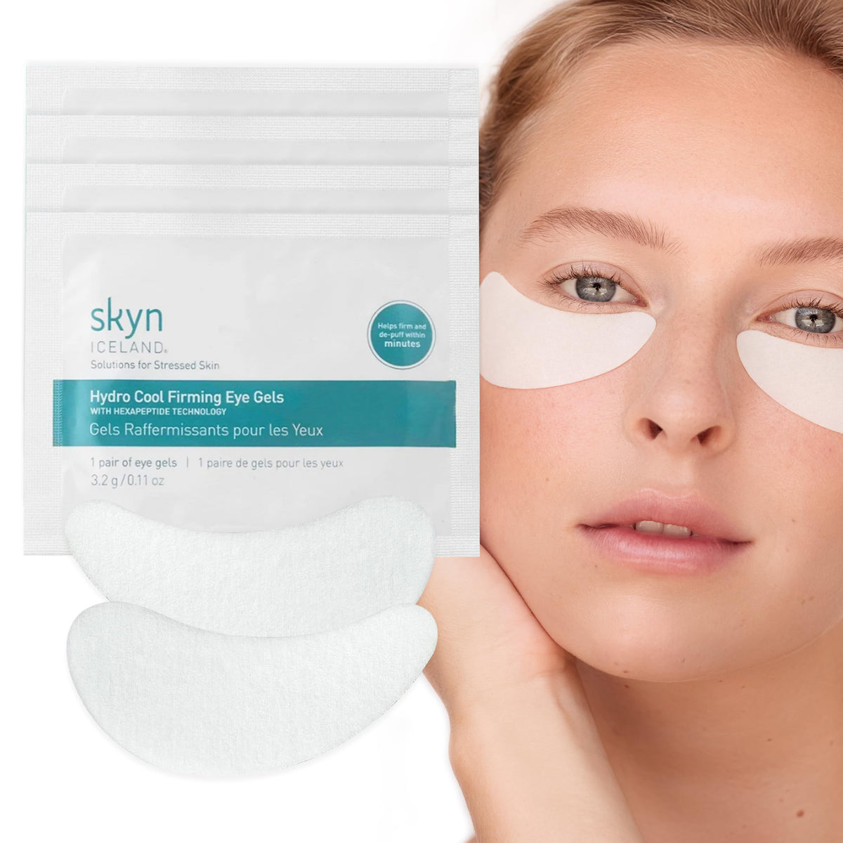 skyn ICELAND Hydro Cool Firming Eye Patches with Peptides and Coenzyme Q10