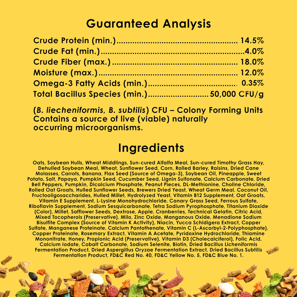 Kaytee Fiesta Rabbit Food, Nutritious and Fun Blend, Supports Dental Health and Digestion, 20 pounds