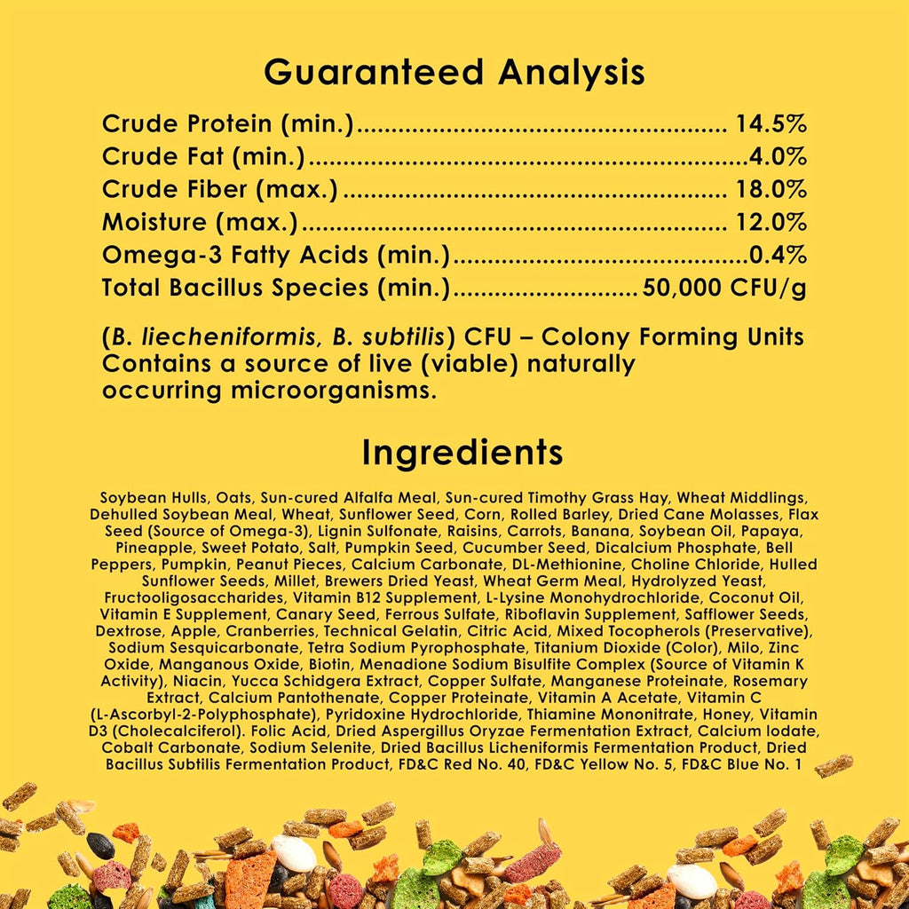 Kaytee Fiesta Rabbit Food, Nutritious and Fun Blend, Supports Dental Health and Digestion, 20 pounds