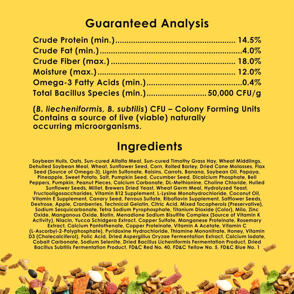 Kaytee Fiesta Rabbit Food, Nutritious and Fun Blend, Supports Dental Health and Digestion, 20 pounds