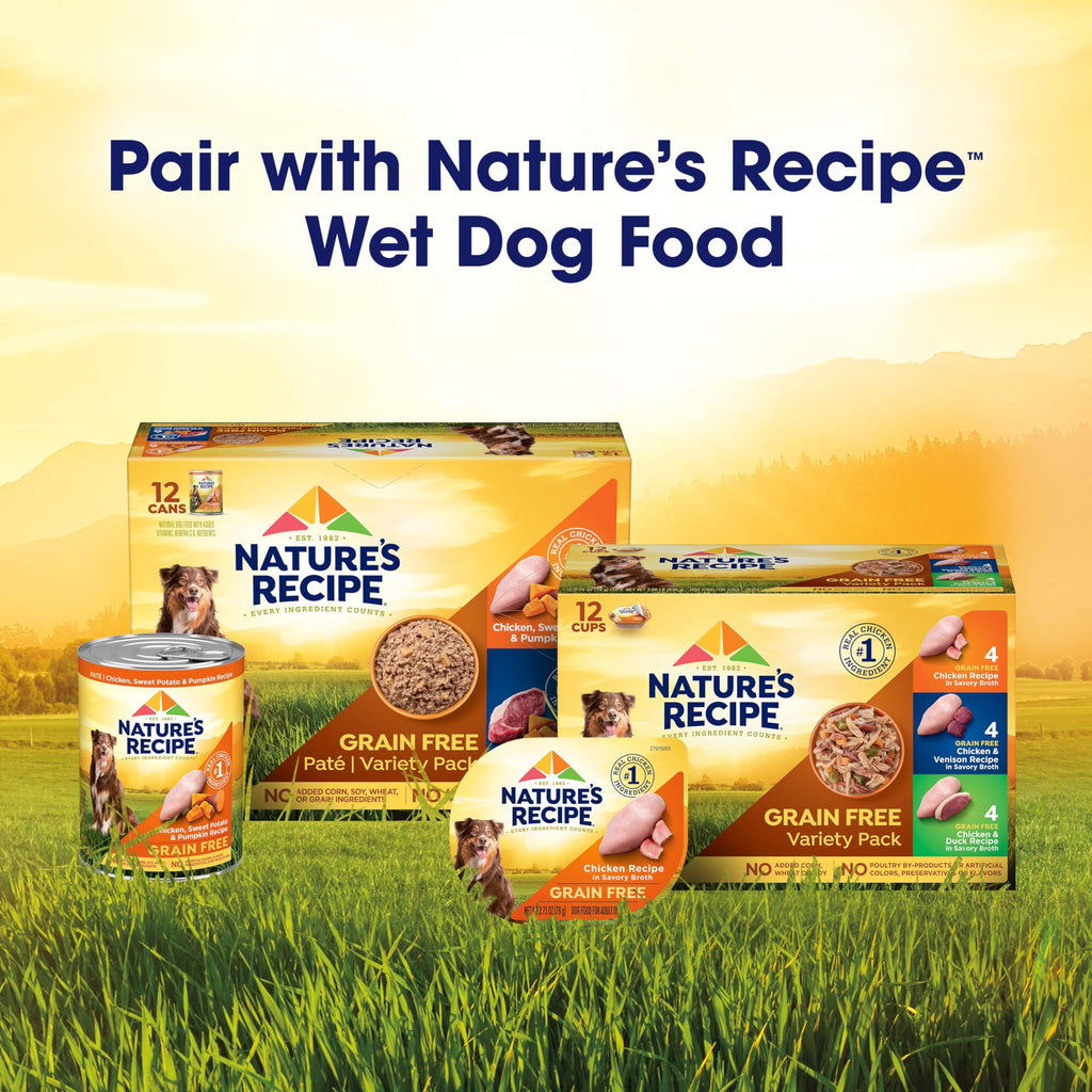 Nature’s Recipe Mature Lamb & Brown Rice Recipe Dry Dog Food, 24 lb. Bag