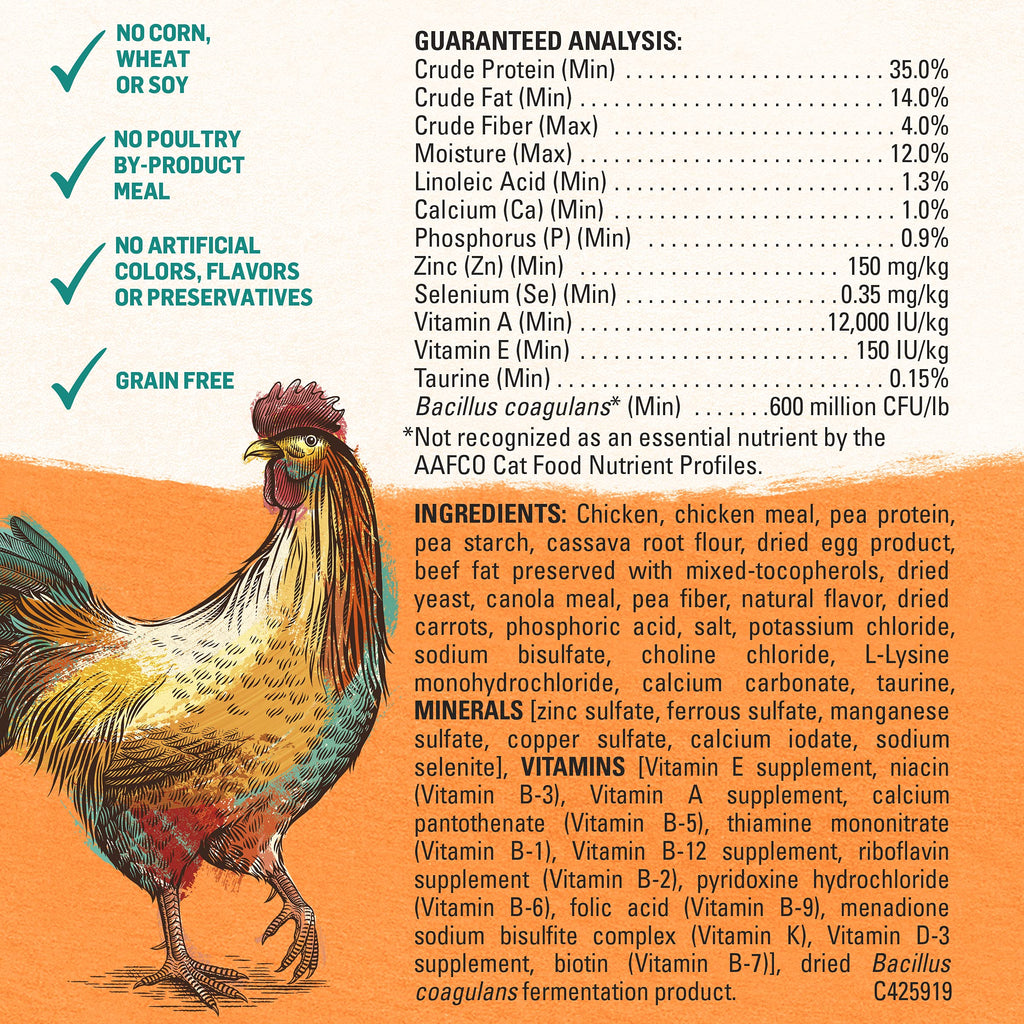 Purina Beyond Grain Free White Meat Chicken and Egg Recipe Natural Cat Food High Protein Cat Food Dry Formula - 16 Lb. Bag